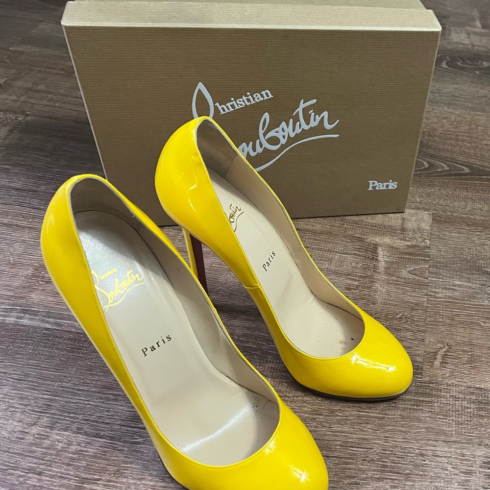 Christian Louboutin Yellow Heels